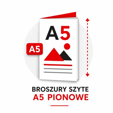 Broszury szyte A5 pionowe